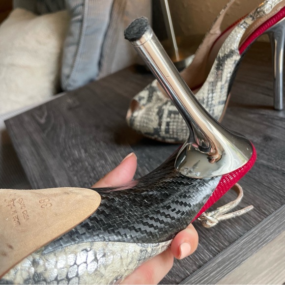 Enrico Cuini Slingback Snake Platforms - Picture 15 of 16